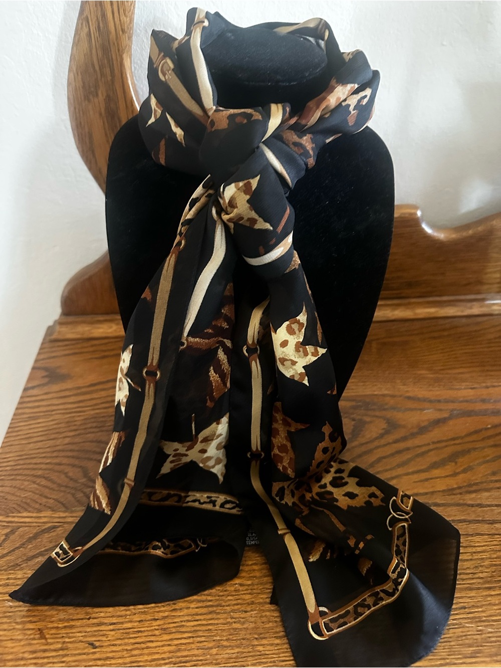 Scarf Rectangle,Animal/Leaf Print